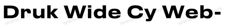Druk Wide Cy Web字体转换